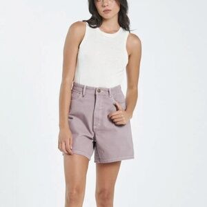 Thrills High-Waist Shorts in Dusty Mauve
